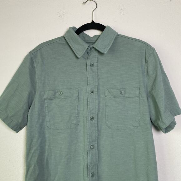 32‎ Degrees Cool Green Short Sleeve Button Up Mens Size Small 100% Cotton Casual - Picture 6 of 9